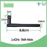 Antenna 2.4GHz 10W 3.0dBi folding rod for transmitter Frsky Futaba Devo Spektrum RP SMA Male Connector